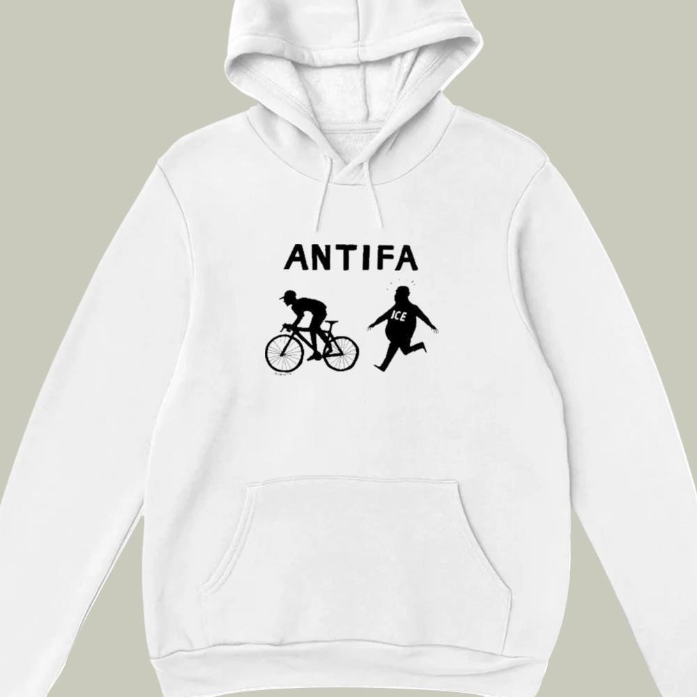 Jesse Duquette Antifa Biker hoodie