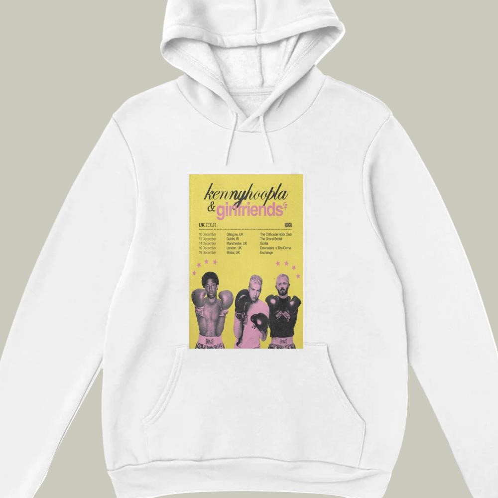 KennyHoopla & Girlfriends EU UK Tour December 2025 hoodie