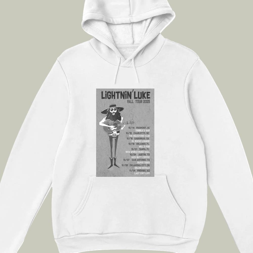 Lightnin' Luke Fall Tour 2025 hoodie